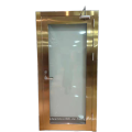 Hochwertiger Service Glasglas -Aluminium -Design feuerfeste Tür
